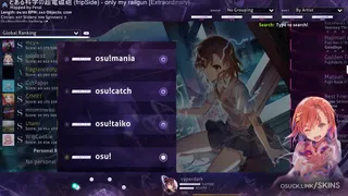 Kirameki osu skin,Kirameki osu skin,to aru kagaku no railgun osu skin,mikoto misaka osu skin,