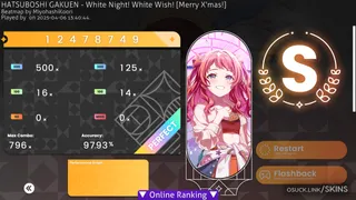 Gakuen Saki osu skin,Gakuen Saki osu skin,gakuen idolmaster osu skin,saki hanami osu skin,