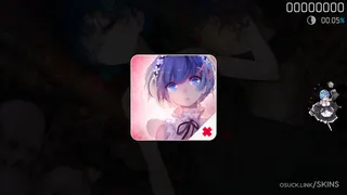 Re:m osu skin,Re:m osu skin,re:zero osu skin,rem osu skin,