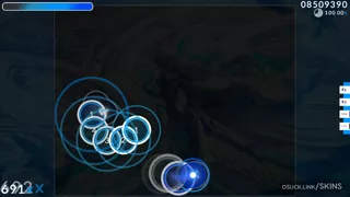 - modern blue osu skin