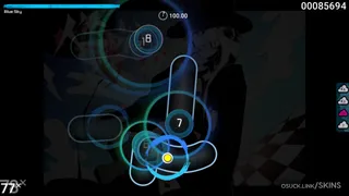 Blue sky osu skin