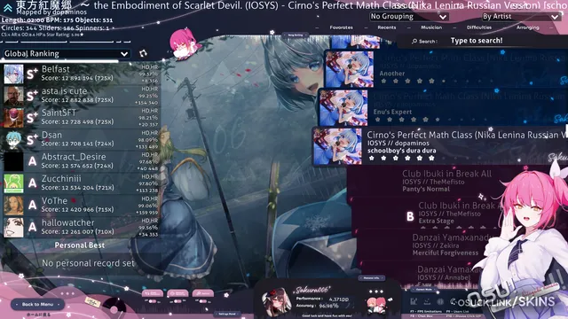 HK7204) 桜色記憶 Sakura006 v1.0 osu skin - osu! skins (v0