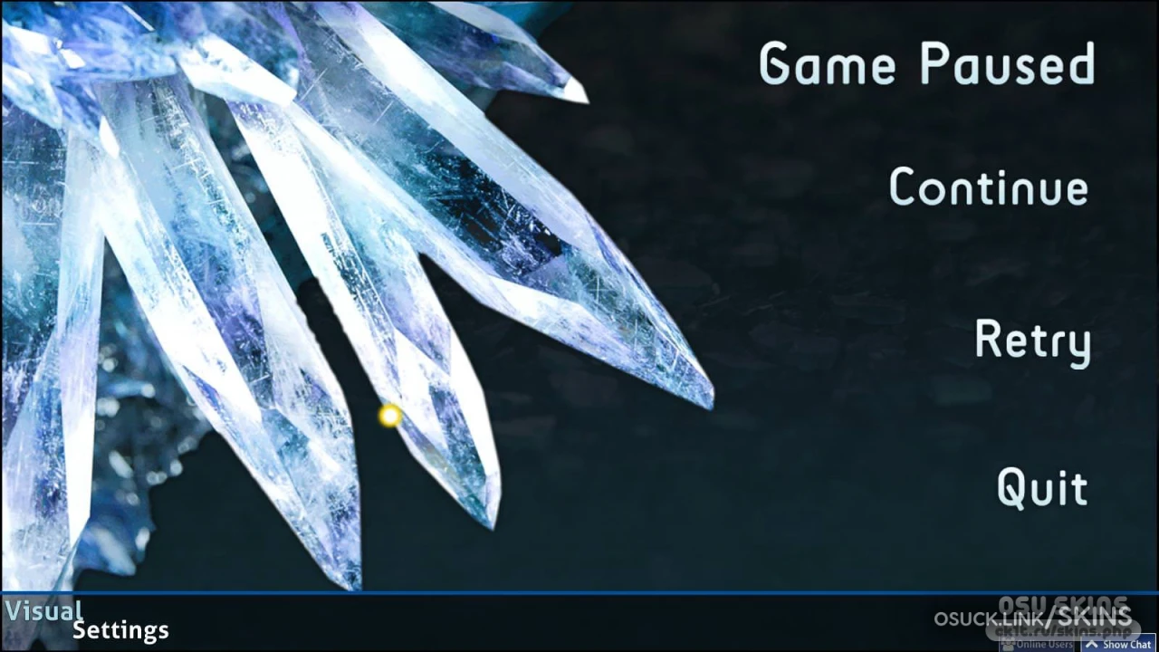 Screenshot of crystallized cookie v1.0