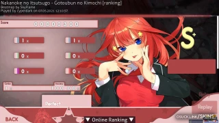 Nakano Itsuki 中野五月 osu skin,Nakano Itsuki 中野五月 osu skin,xaexor osu skin,gotoubun osu skin,