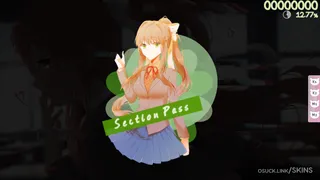 Monika (DDLC) osu skin,Monika (DDLC) osu skin,doki doki literature club! osu skin,monika osu skin,
