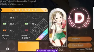 Gakuen China osu skin,Gakuen China osu skin,