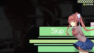 Monika (DDLC) osu skin,Monika (DDLC) osu skin,doki doki literature club! osu skin,monika osu skin,