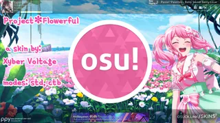 Project Flowerful osu skin,Project Flowerful osu skin,bang dream! osu skin,