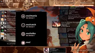 Yotsugi osu skin,Yotsugi osu skin,contest-8 osu skin,yotsugi ononoki osu skin,bakemonogatari osu skin,