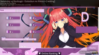 Nakano Nino 中野二乃 osu skin,Nakano Nino 中野二乃 osu skin,xaexor osu skin,gotoubun osu skin,