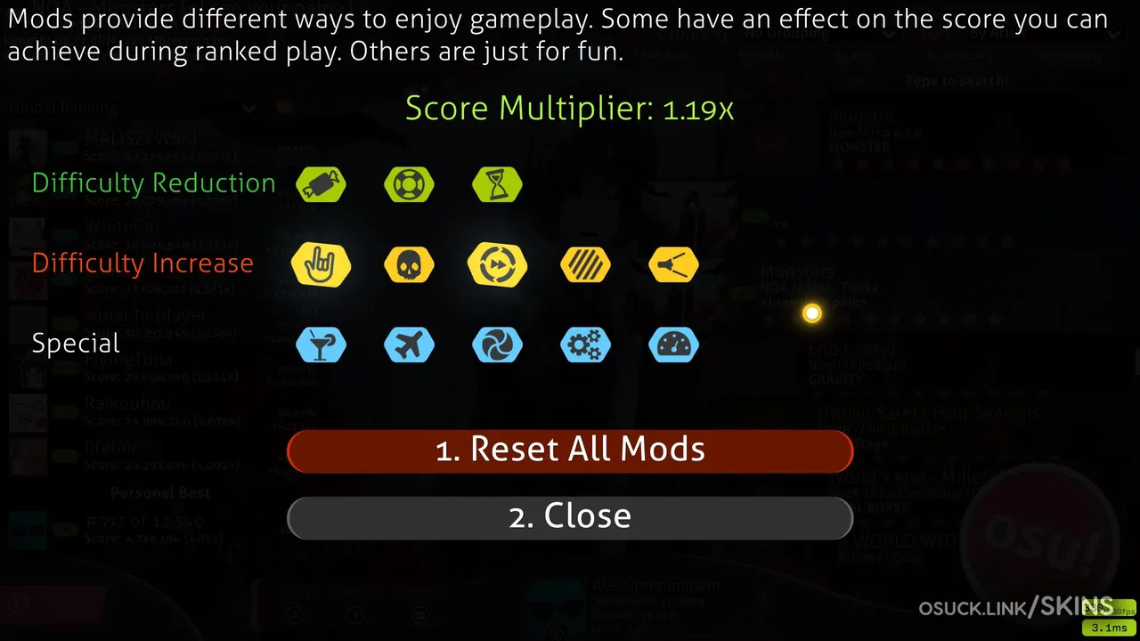 osu!faithful (Coloured + DT) 2.1 — screenshot 12