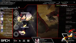 Ultimate Life Project : Shadow the Hedgehog osu skin,Ultimate Life Project : Shadow the Hedgehog osu skin,shadow the hedgehog osu skin,sonic osu skin,
