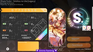 Gakuen China osu skin,Gakuen China osu skin,