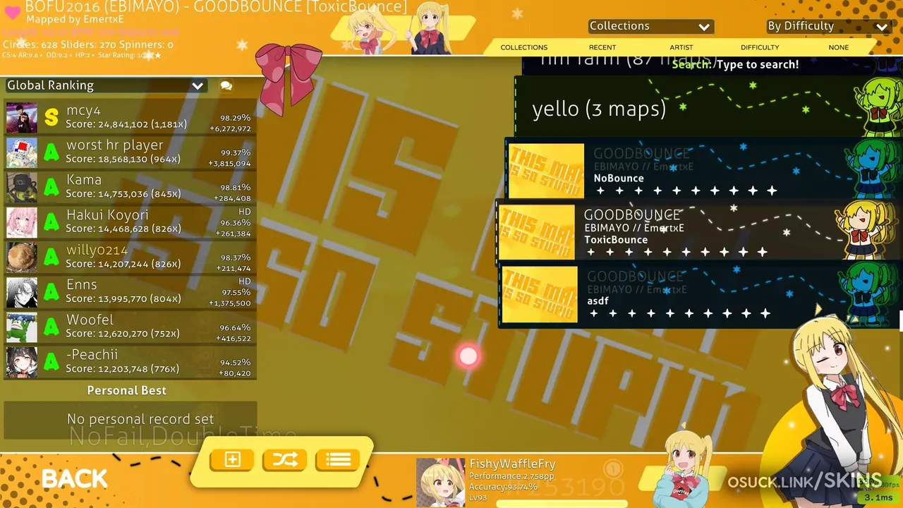 Screenshot of Yellow Haired Drummer v1.0