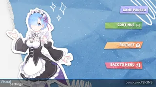 Paper Rem osu skin,Paper Rem osu skin,re:zero osu skin,