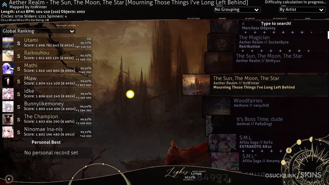Screenshot of Lighis' The Sun, The Moon, The Star v1.0