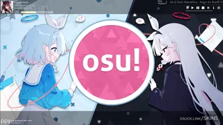 Blue Archive - Arona & Plana osu skin,Blue Archive - Arona & Plana osu skin,blue archive osu skin,aroha osu skin,plana osu skin,