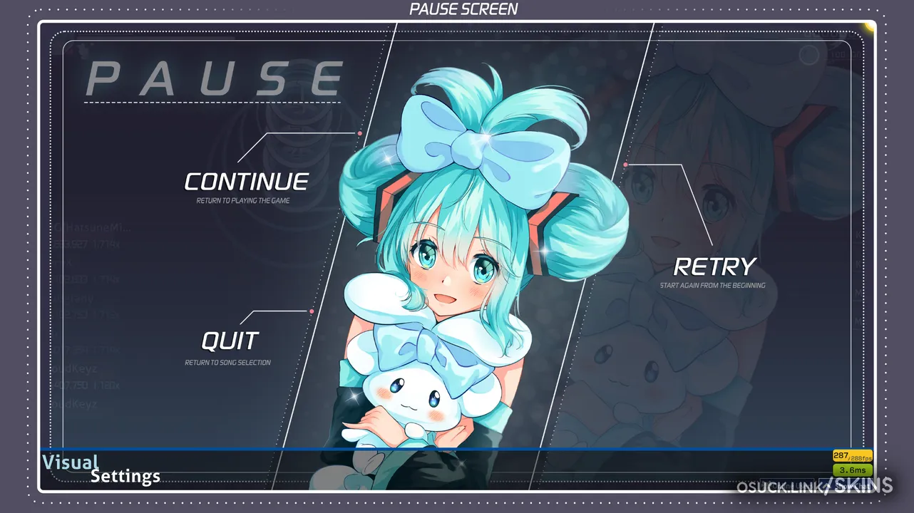 Screenshot of Cinnamoroll x Miku v1.0