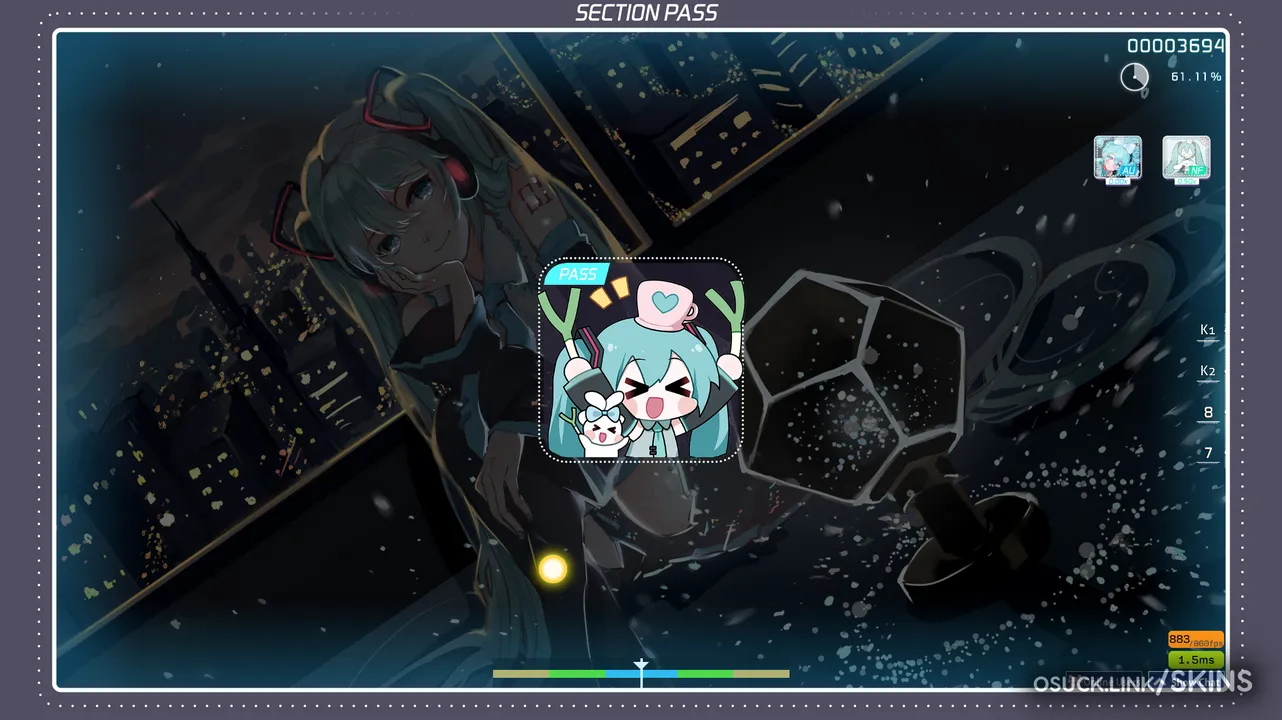 Screenshot of Cinnamoroll x Miku v1.0