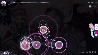 『 東方Project 』~ re;Yuyuko Saigyouji osu skin