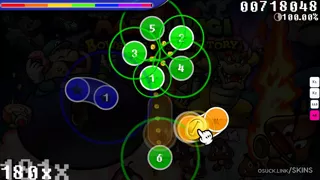 Mario skin + DDR mania osu skin