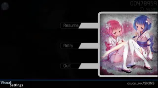 Re:m osu skin,Re:m osu skin,re:zero osu skin,rem osu skin,