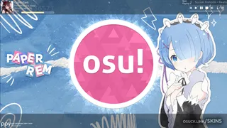 Paper Rem osu skin,Paper Rem osu skin,re:zero osu skin,