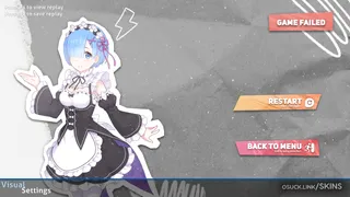 Paper Rem osu skin,Paper Rem osu skin,re:zero osu skin,