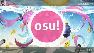 Minato Aqua osu skin,Minato Aqua osu skin,