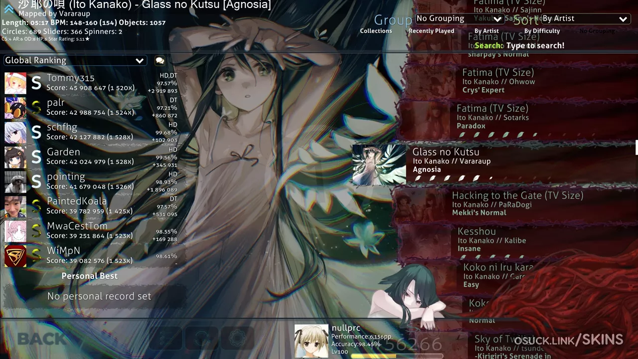 nullprc skin (saya no uta) 2 — screenshot 4