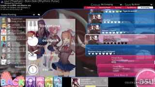 Monika (DDLC) osu skin,Monika (DDLC) osu skin,doki doki literature club! osu skin,monika osu skin,