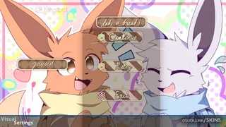 Fluffieevee osu skin,Fluffieevee osu skin,pokemon osu skin,eevee osu skin,