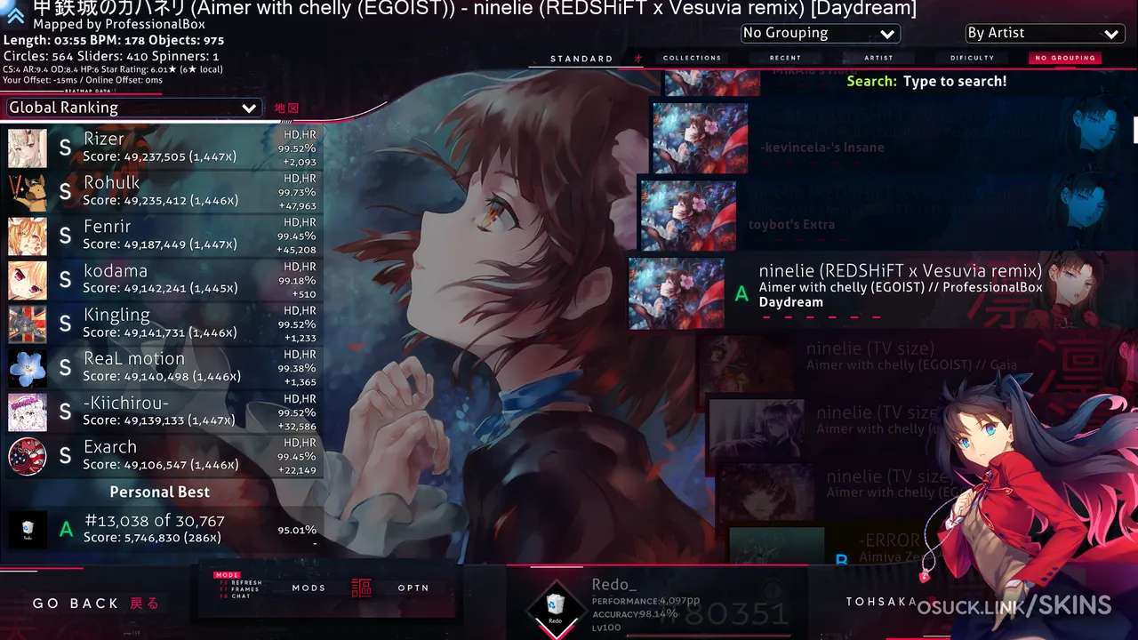 Screenshot of Tohsaka Rin 凛 v1.0