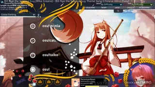 OSU! Player Meets the Wise Wolf osu skin,OSU! Player Meets the Wise Wolf osu skin,spice and wolf osu skin,horo osu skin,