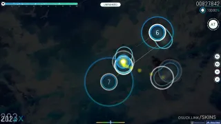 Snowy Circles osu skin,Snowy Circles osu skin,minimalistic osu skin,