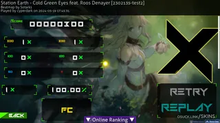 Minimal Green osu skin,Minimal Green osu skin,