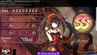 Zafkiel osu skin,Zafkiel osu skin,kurumi tokisaki osu skin,date a live osu skin,