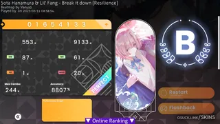 Gakuen Mao osu skin,Gakuen Mao osu skin,