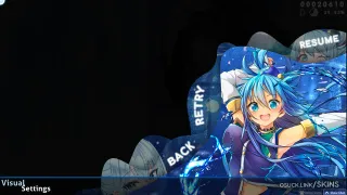 Aqua The Water Goddess osu skin,Aqua The Water Goddess osu skin,aqua osu skin,konosuba osu skin,