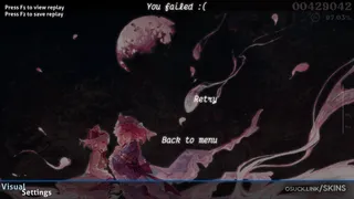Yuyukoncino osu skin,Yuyukoncino osu skin,touhou project osu skin,yuyuko saigyouji osu skin,
