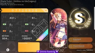 Gakuen China osu skin,Gakuen China osu skin,