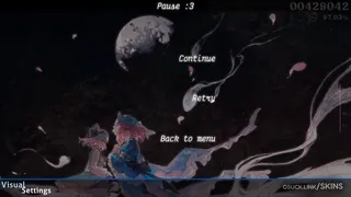 Yuyukoncino osu skin,Yuyukoncino osu skin,touhou project osu skin,yuyuko saigyouji osu skin,