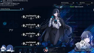 RosAdo osu skin,RosAdo osu skin,ado osu skin,
