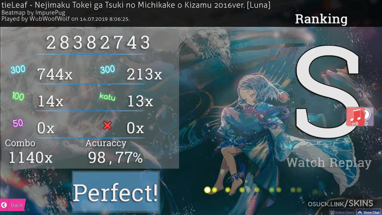 Screenshot of Cookiezi v17