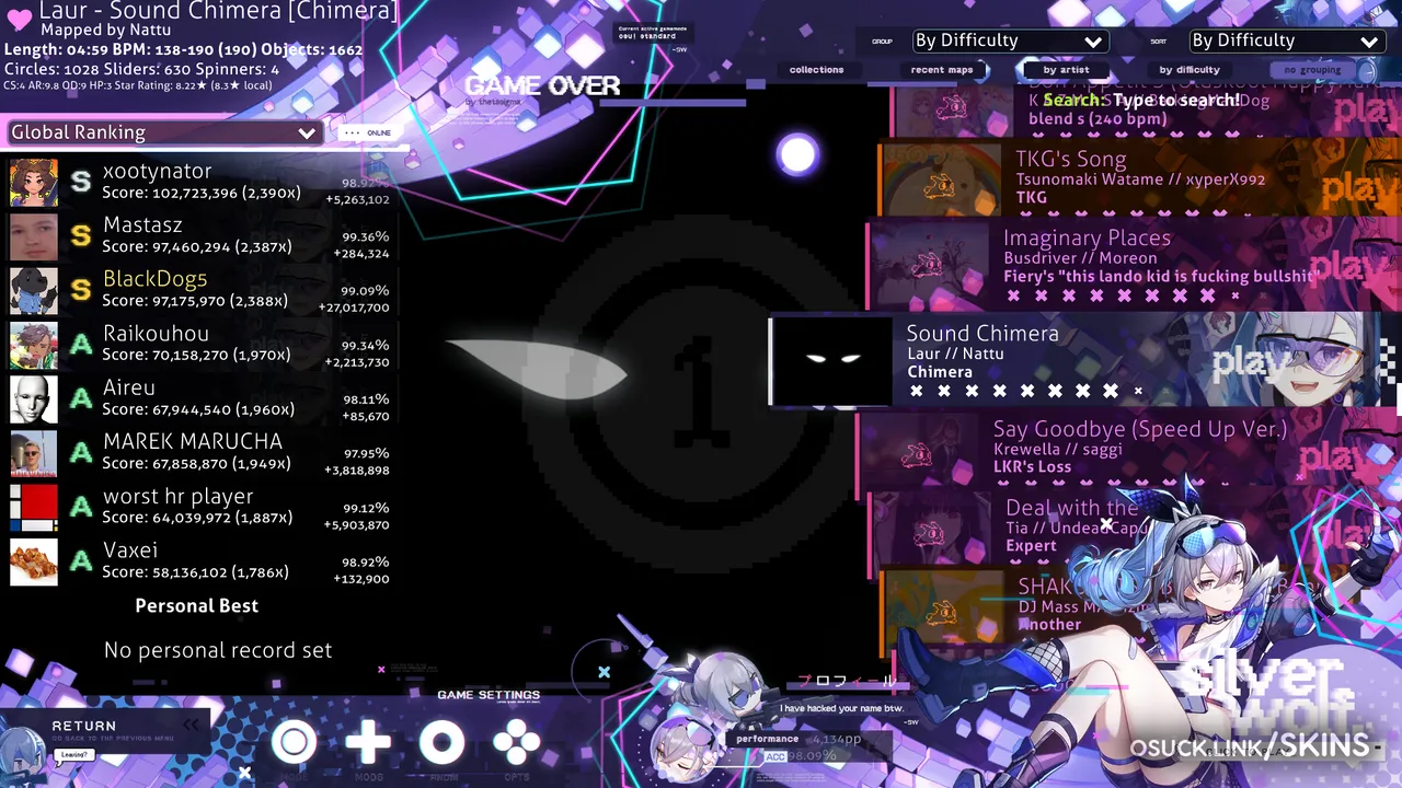 GAME OVER - A Silver Wolf 1.0 — screenshot 3