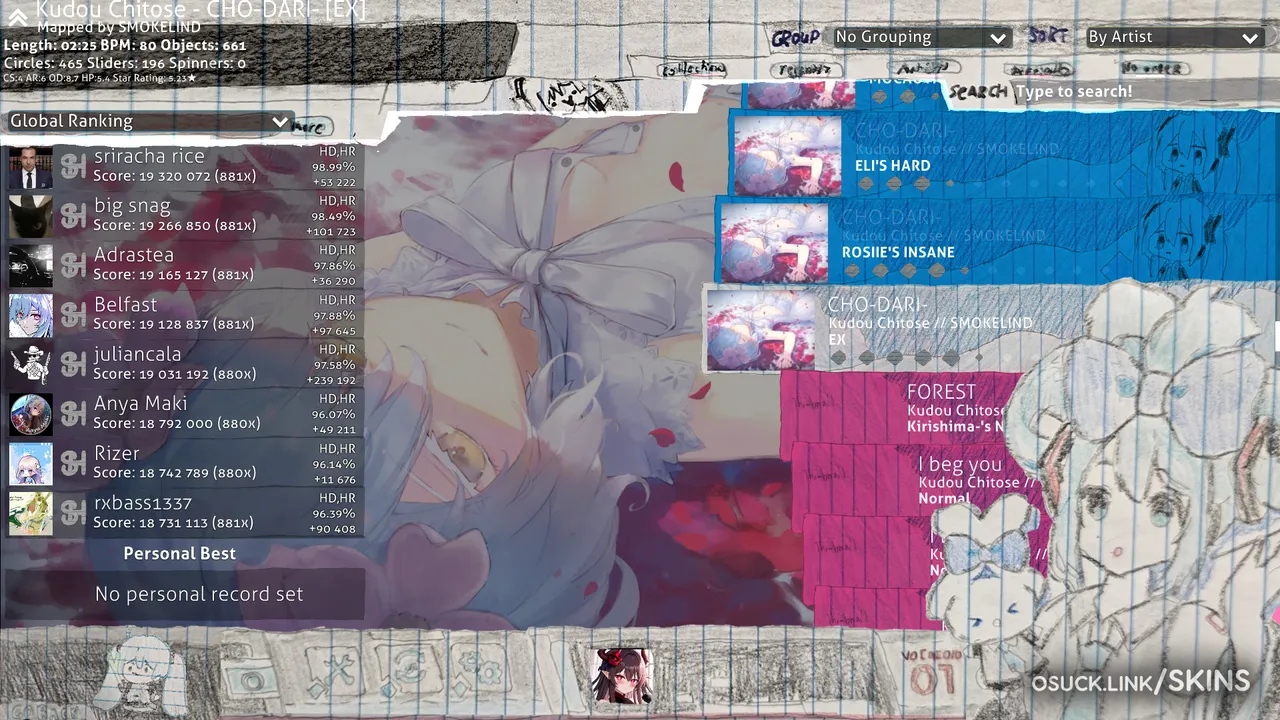 Screenshot of Colored paper miku v1.0