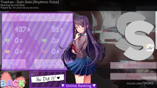 Yuri (DDLC) osu skin,Yuri (DDLC) osu skin,
