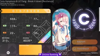 Gakuen Mao osu skin,Gakuen Mao osu skin,