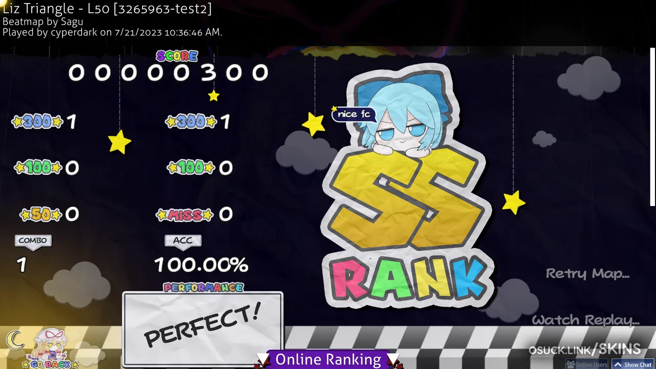 Screenshot of Touhou Project ~ Paper Touhou v1.0