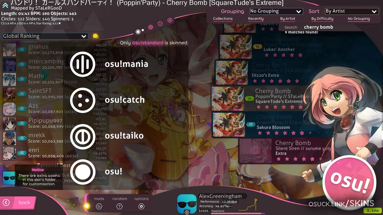 osu!faithful (Coloured + DT) 2.1 — screenshot 19